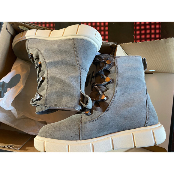 Sorel Explorer III Joan Womens 8 Quarry Chalk Waterproof Insulated WP Boots - Picture 2 of 12